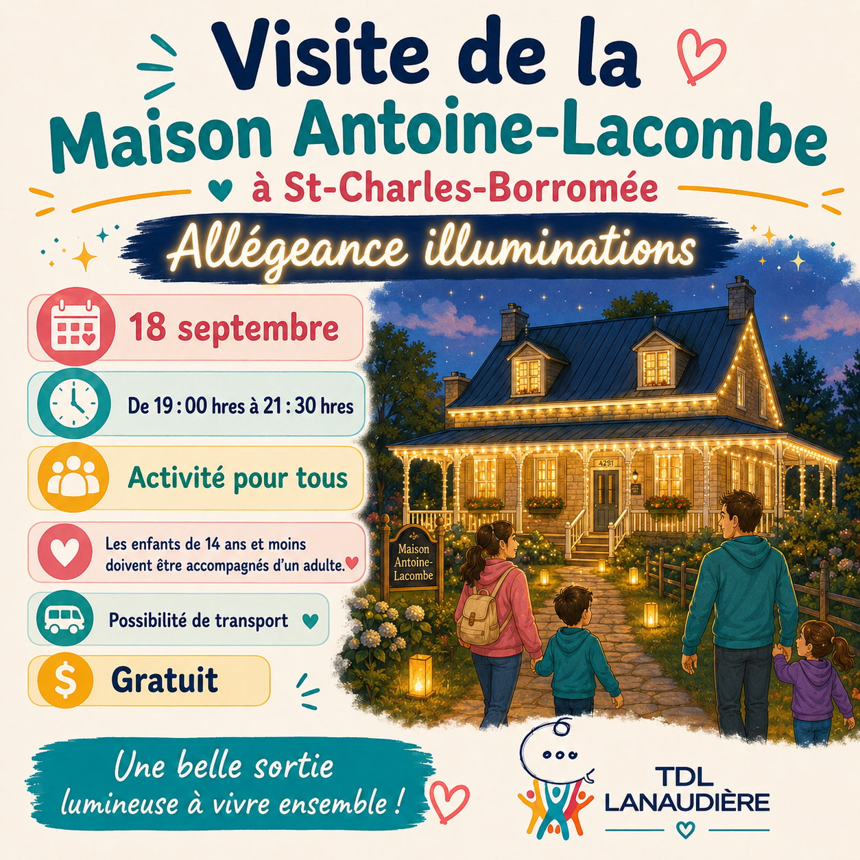 Visite de la maison Antoine Lacombe Allégances et illuminations