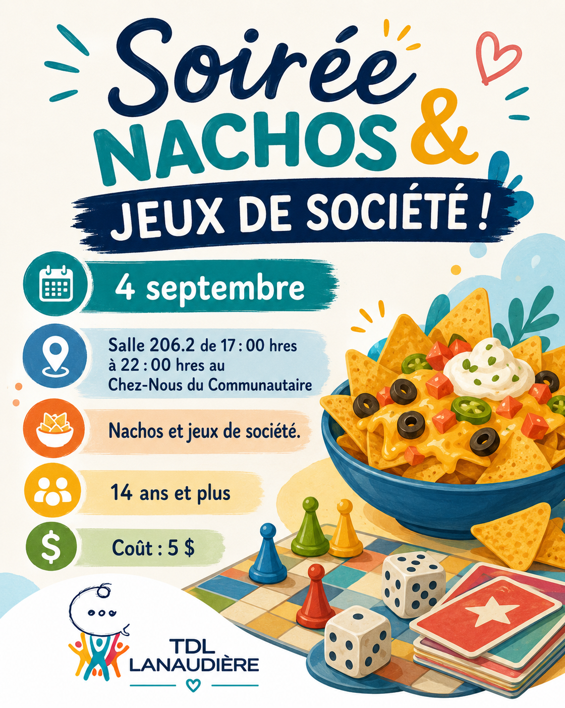 Nachos et jeux de société