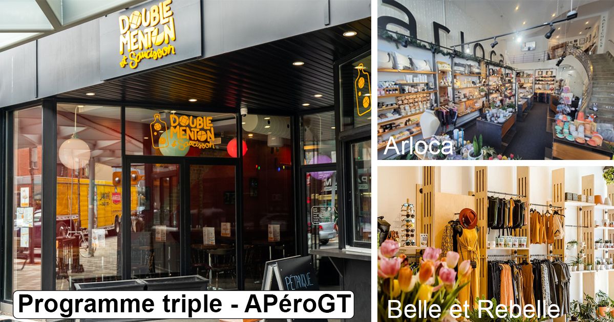 APéroGT sur la Plaza ET visites de deux boutiques