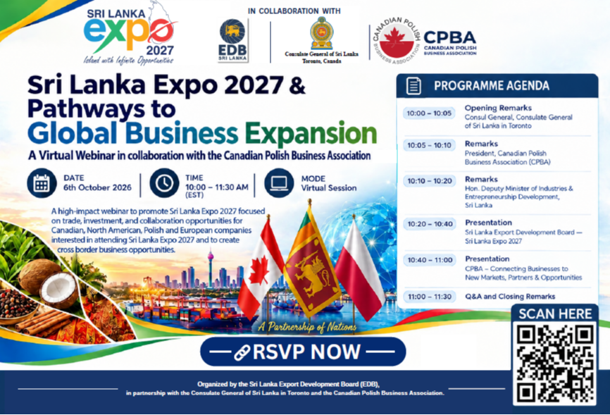 Building Business Bridges:  High-impact webinar to promote Sri Lanka Expo 2027