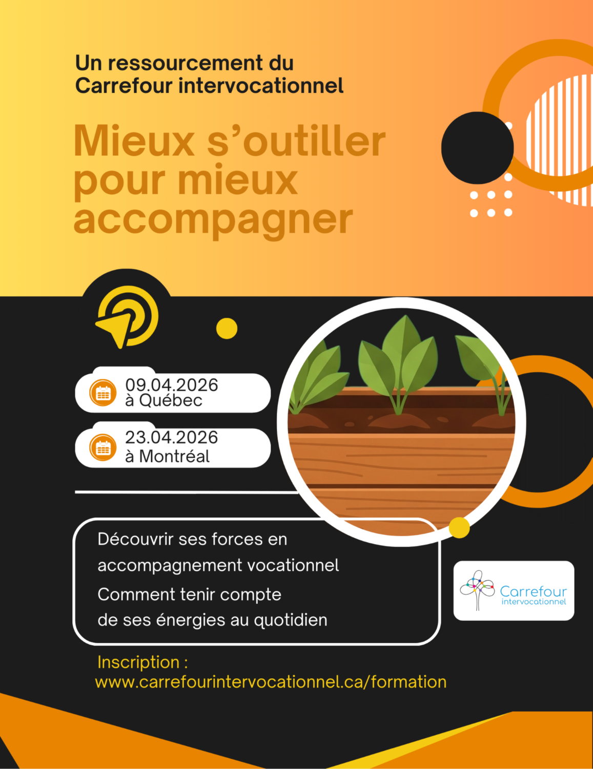 Ressourcement du 9 avril 2026 : Mieux s'outiller pour mieux accompagner