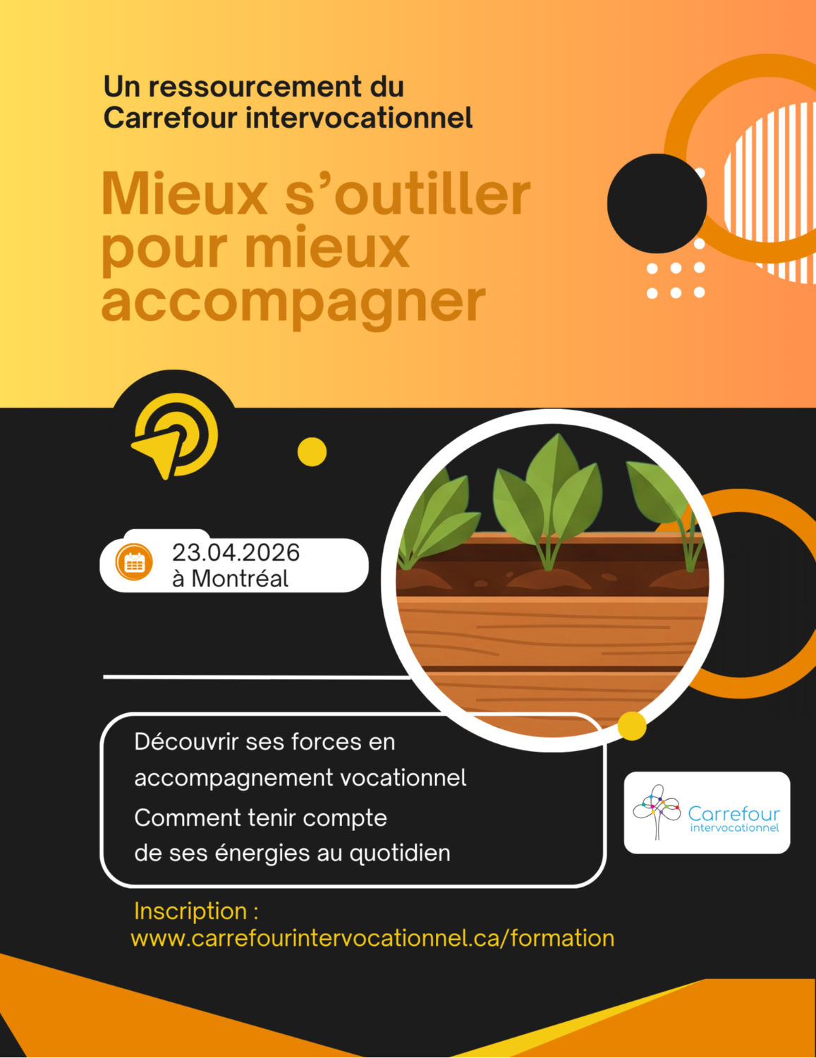 Ressourcement du 23 avril 2026 : Mieux s'outiller pour mieux accompagner