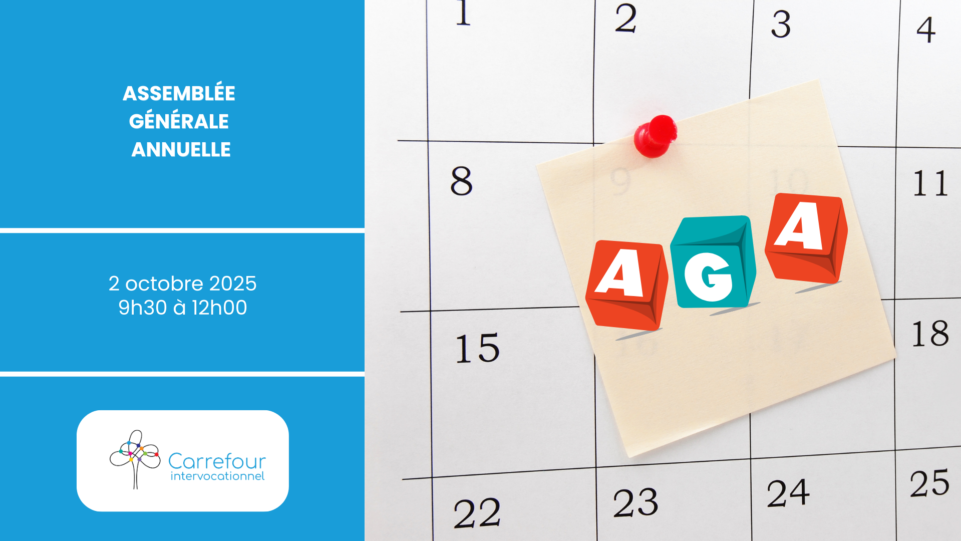 Inscription à l'assemblée générale 2025 du Carrefour intervocationnel