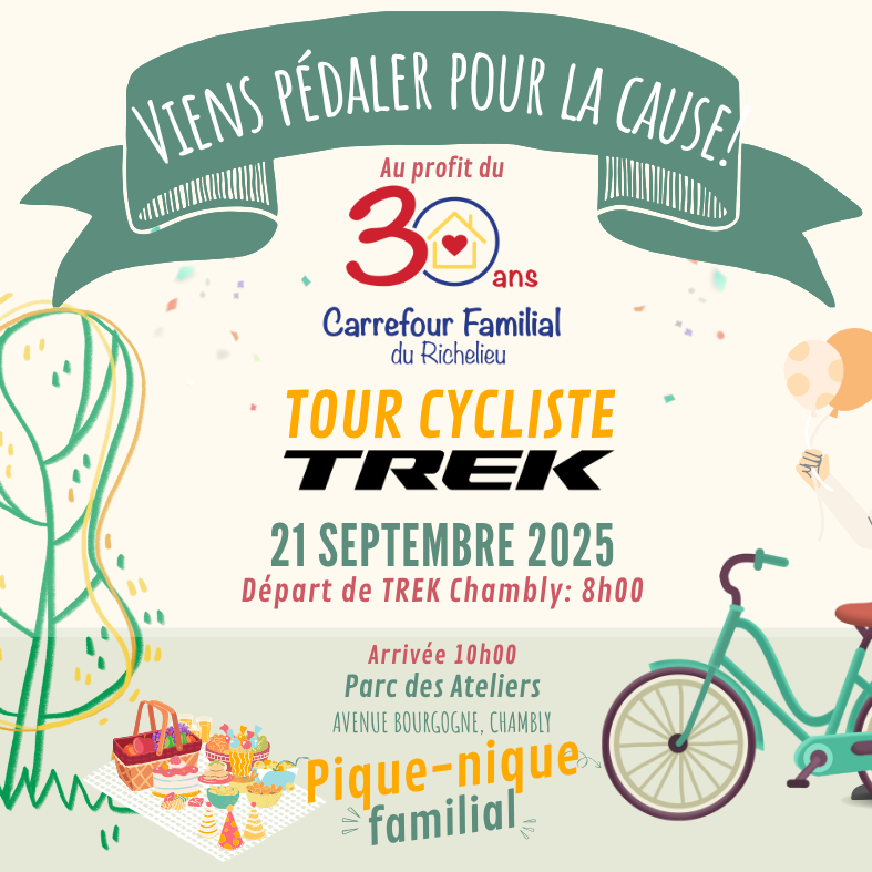 Tour cycliste TREK - 21 septembre 2025