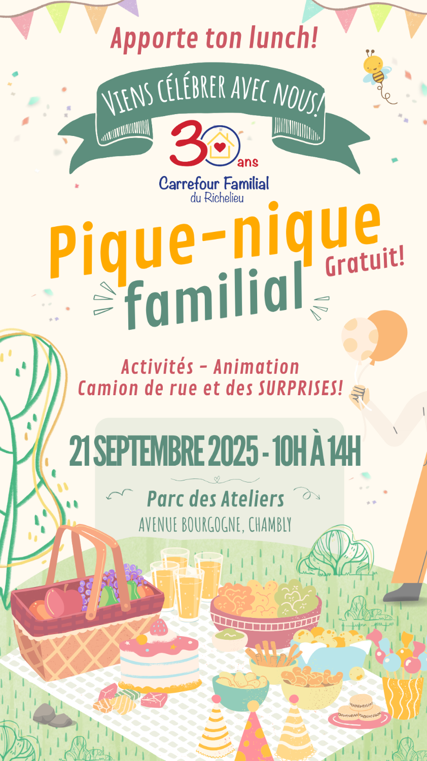 Célébrations du 30e anniversaire - Pique-nique familial