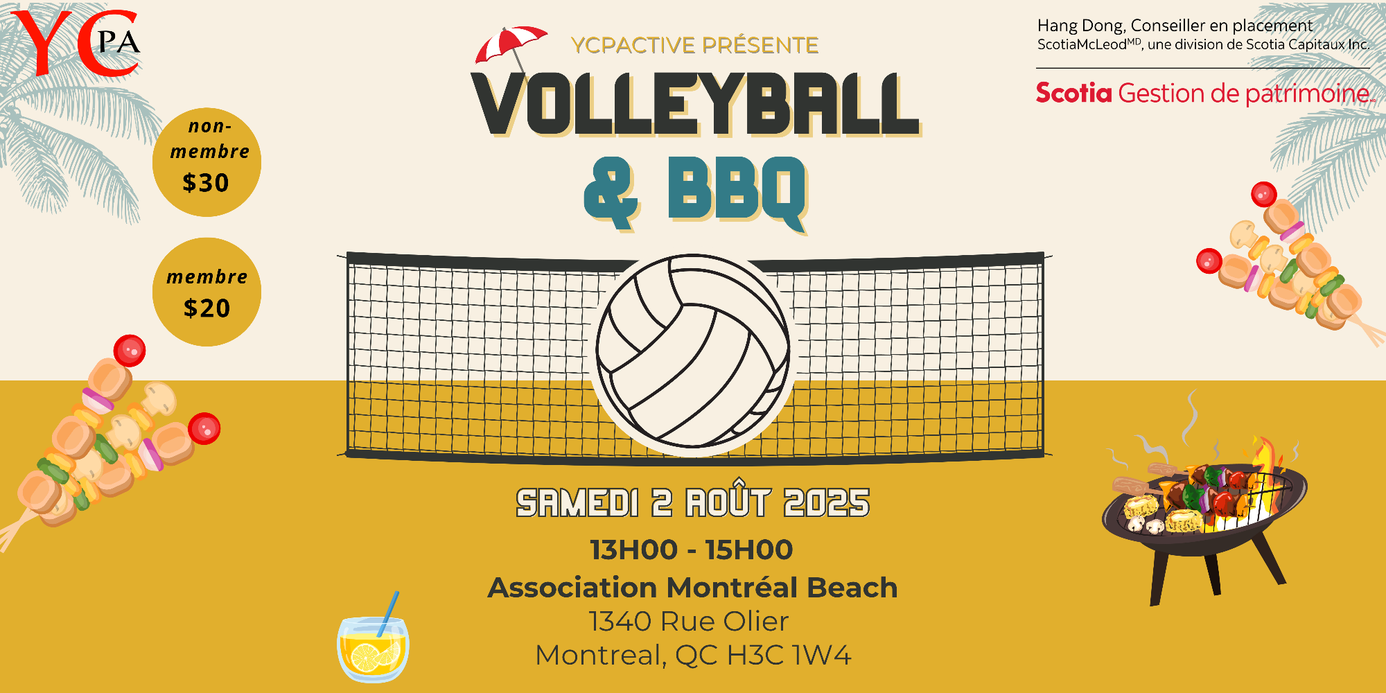 YCPActive - Volleyball et BBQ 2025