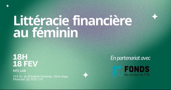 Littératie financière au féminin, un levier de lutte aux inégalités