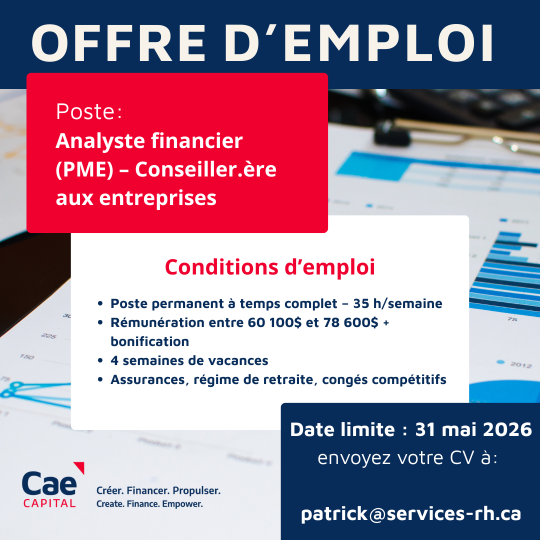 Analyste financier (PME) – Conseiller.ère aux entreprises