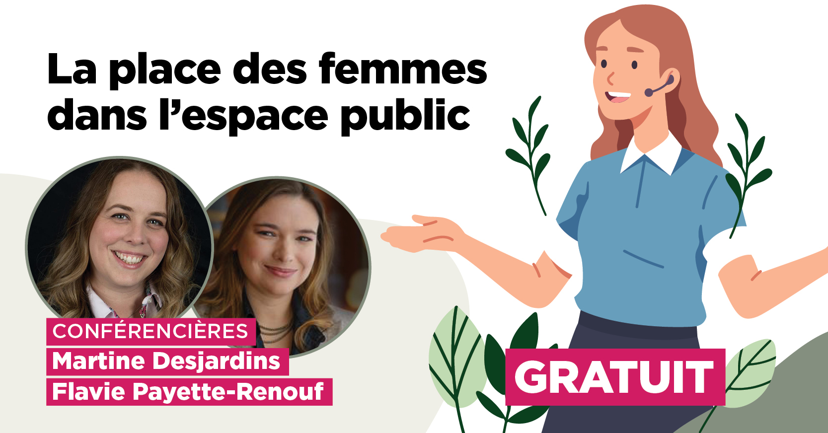 Conférence : La place des femmes dans l'espace public