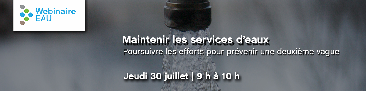 Maintenir les services d'eaux