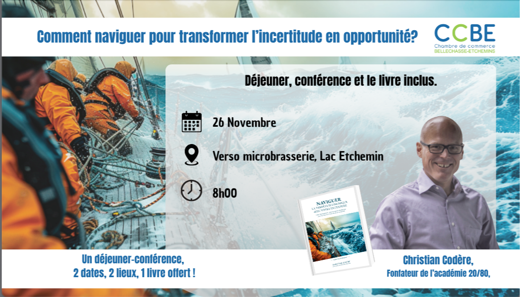 Déjeuner conférence C. Codère Lac Etchemin