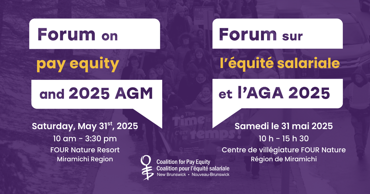 Forum sur l'équité salariale et l'AGA 2025