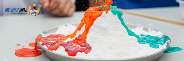 Découvrons la science avec un volcan mousseux