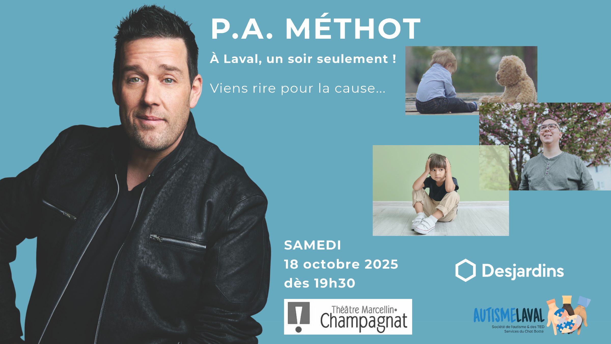 P.A. Méthot monte sur scène pour Autisme Laval