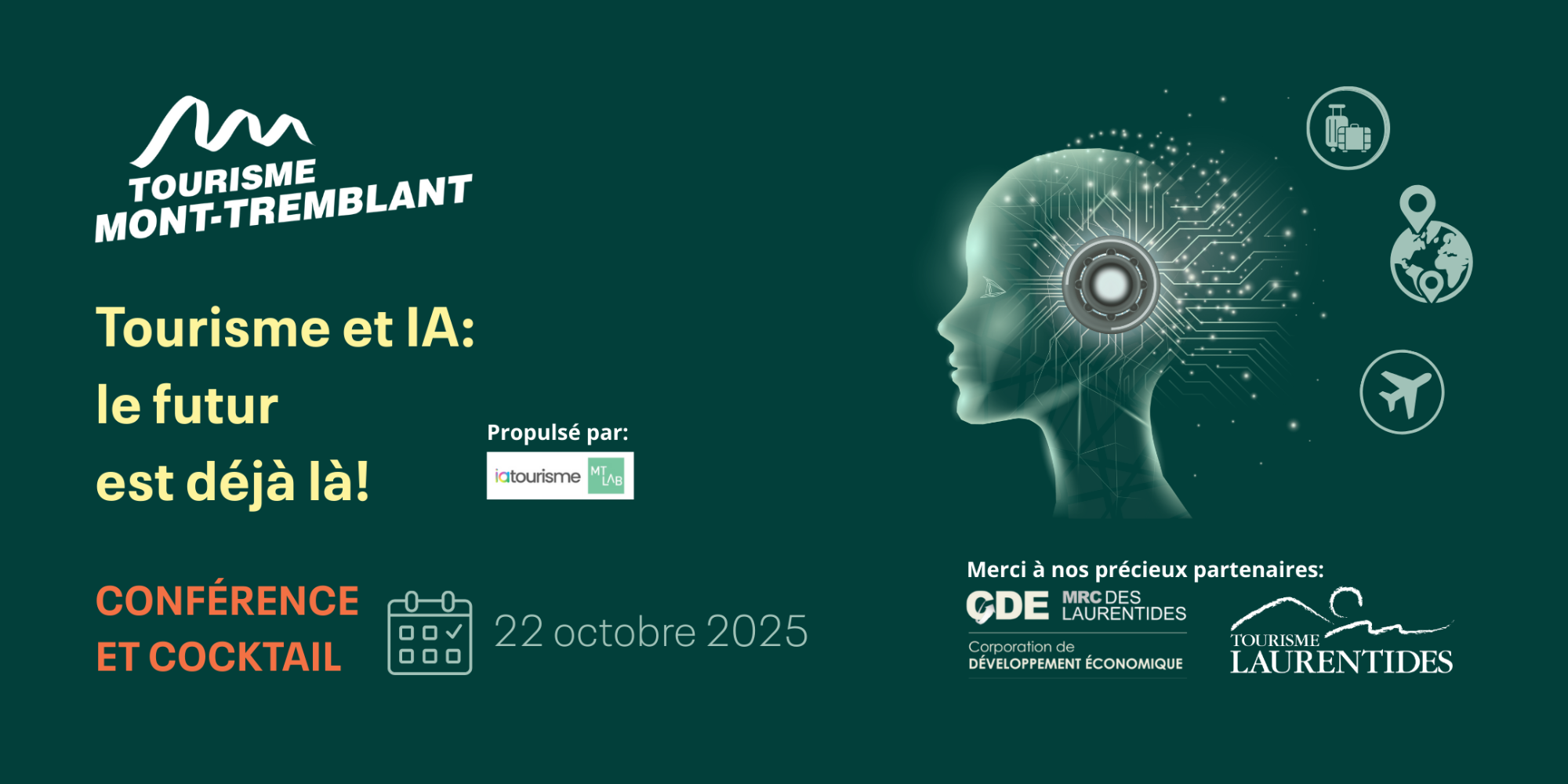 L'industrie du tourisme à l'ère de l'IA - conférence et cocktail
