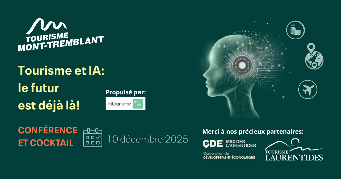 ÉVÉNEMENT REPORTÉ - L'industrie du tourisme à l'ère de l'IA - conférence et cocktail