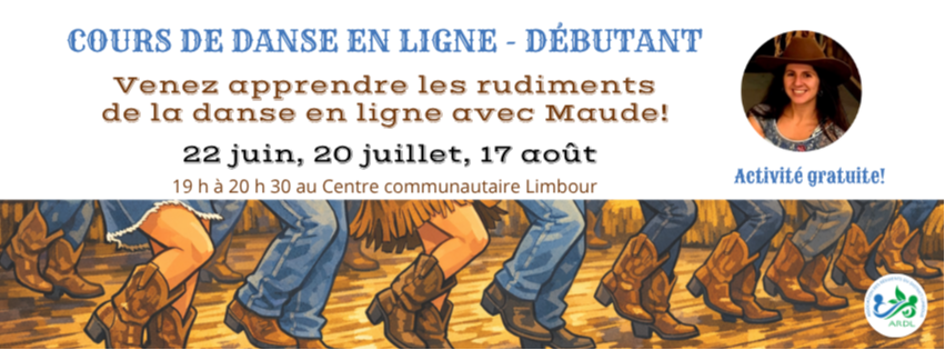 Cours de danse en ligne - Niveau débutant - 22 juin 2026