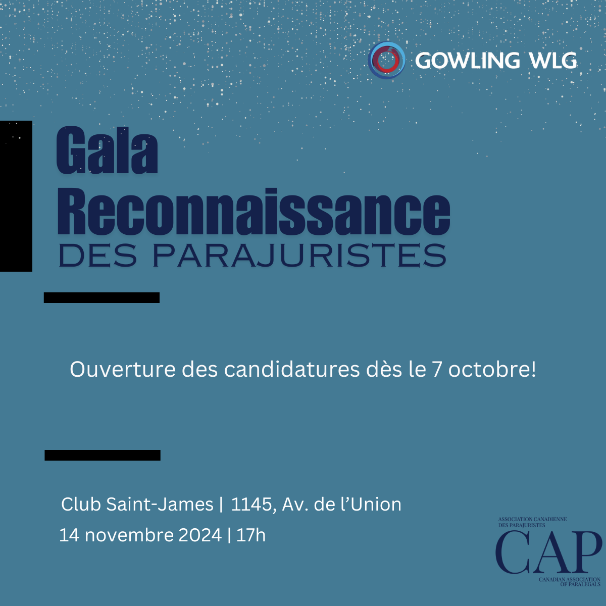 Gala de reconnaissance des parajuristes