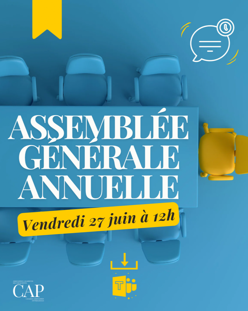 Assemblée générale annuelle des membres
