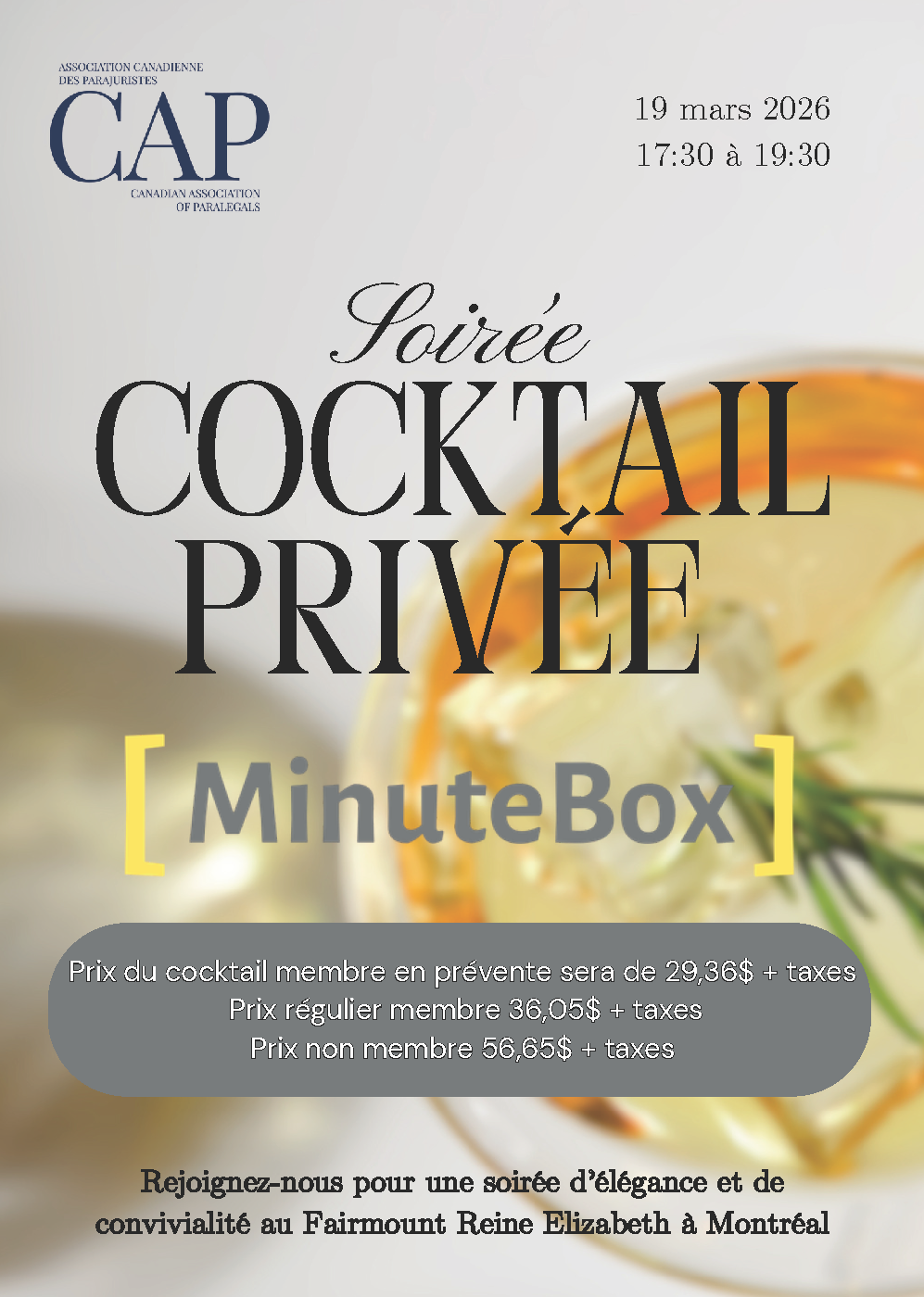 Cocktail printanier 2026