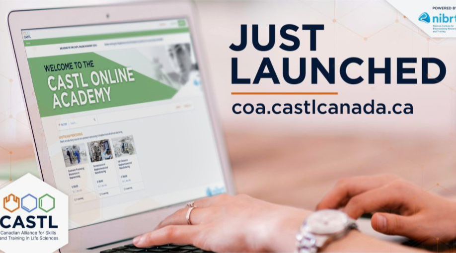 The Canadian Alliance for Skills and Training in Life Sciences (CASTL) launches the CASTL Online Academy