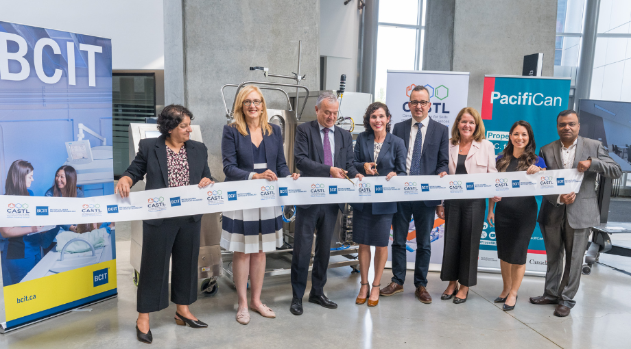 BCIT and CASTL celebrate the BC Biomanufacturing Training Facility - revolutionizing life sciences training in the province