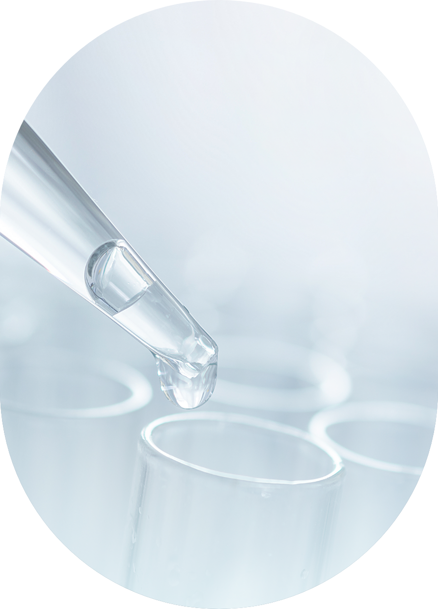 drop of liquid into test tube