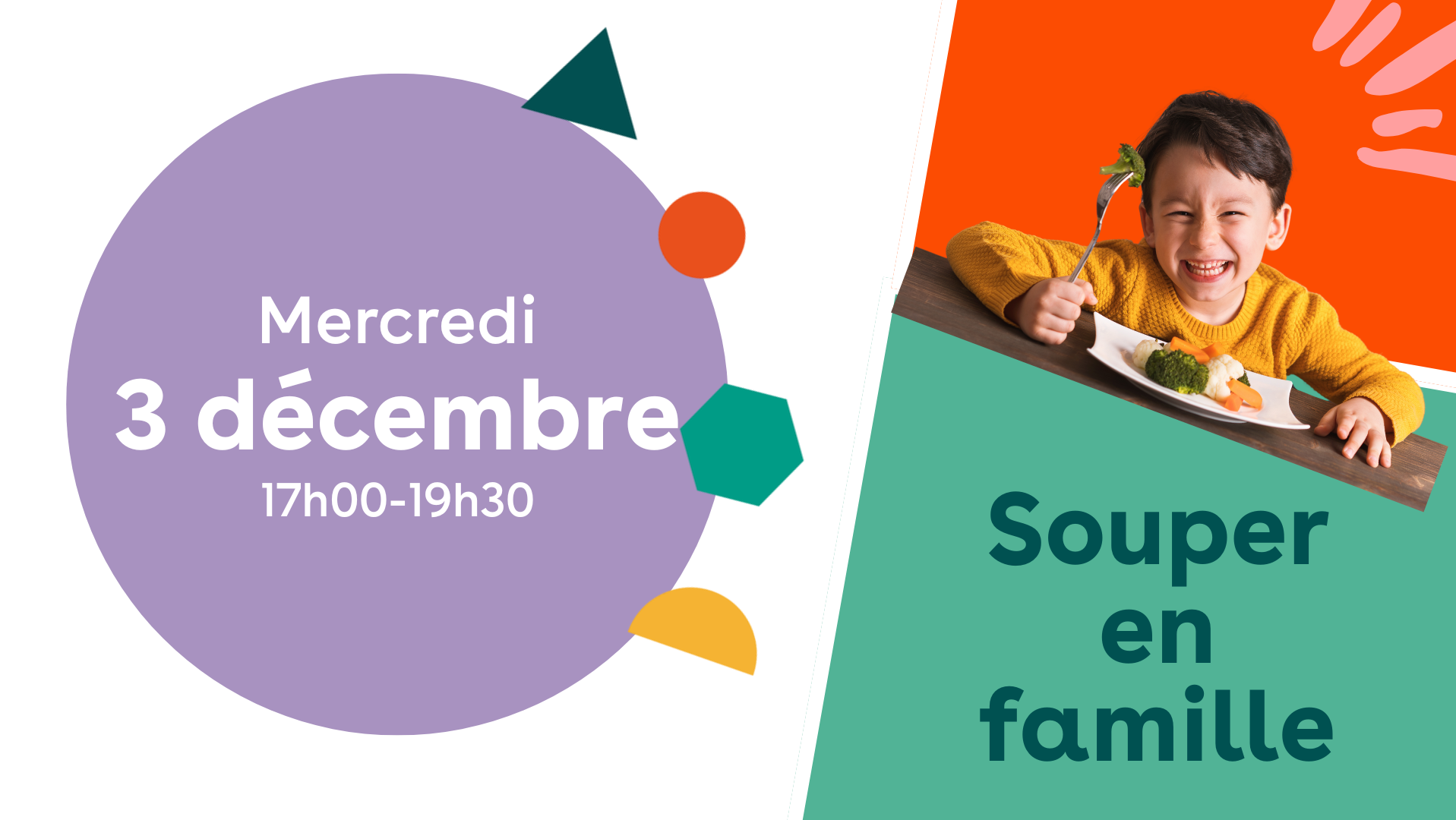Souper en famille - Mercredi 3 décembre 2025