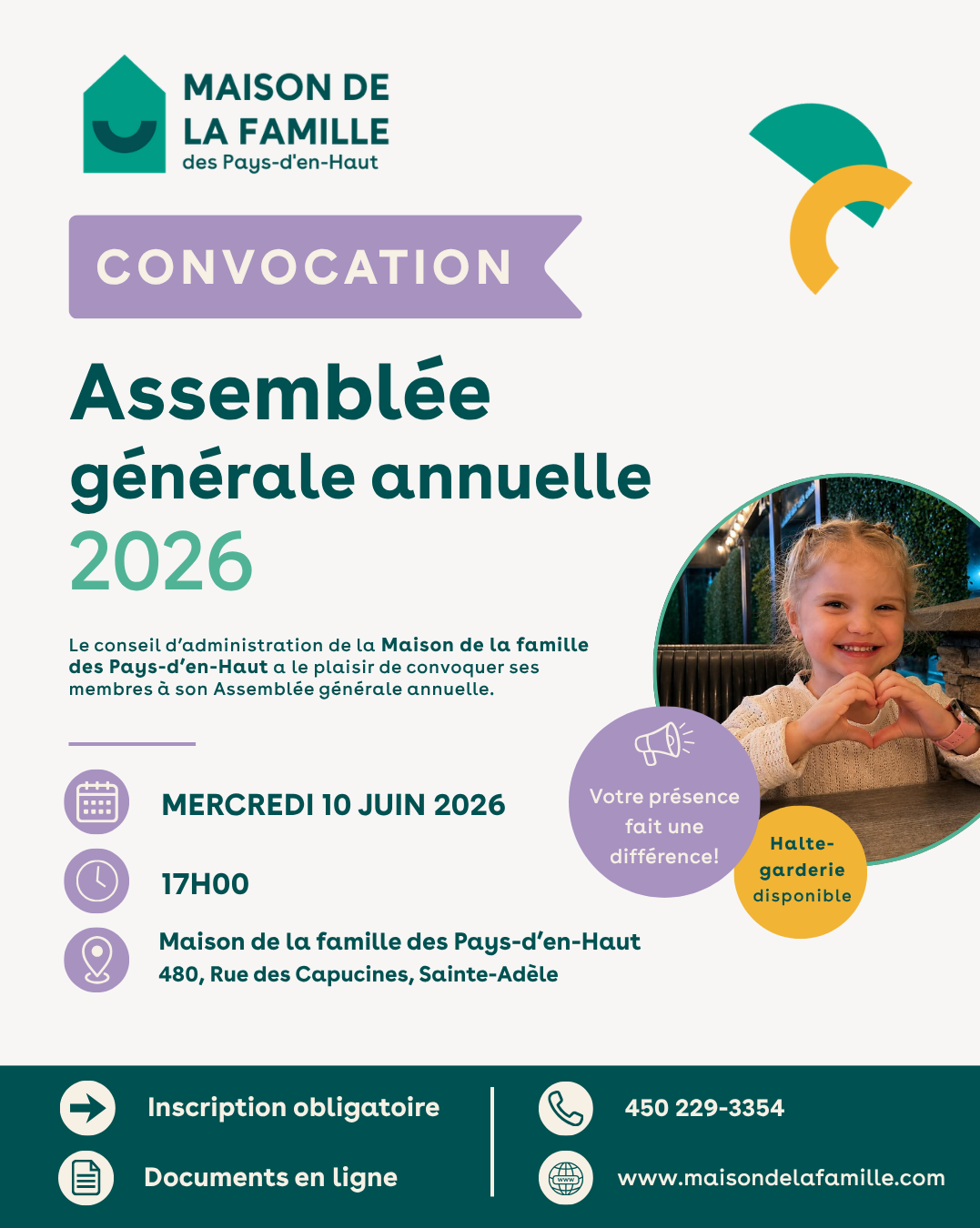 Assemblée générale annuelle 2026 (AGA)