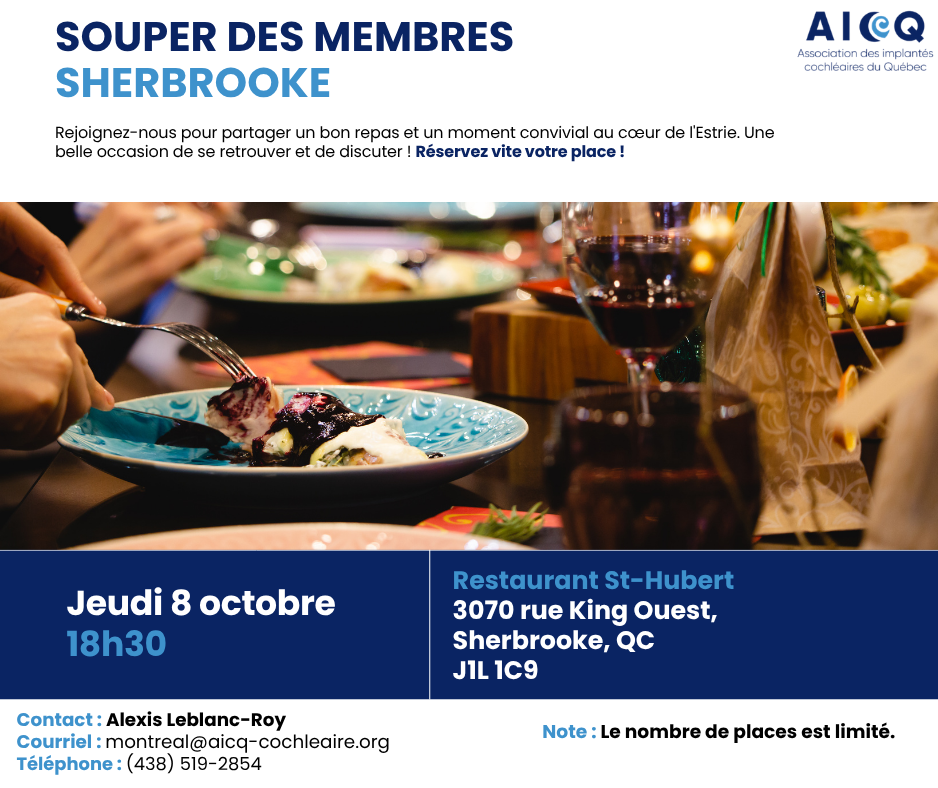 Souper des membres - Estrie
