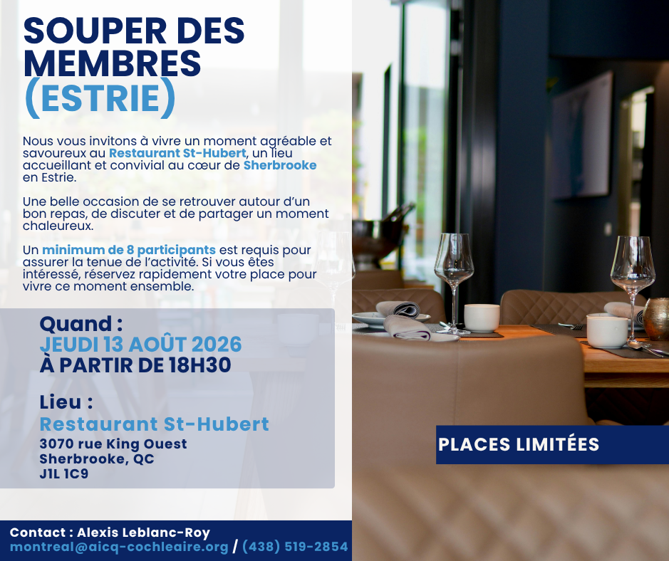 Souper des membres - Estrie