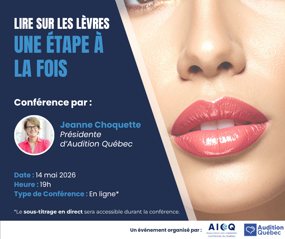 Conférence - Lire Sur Les Lèvres : une étape à la fois