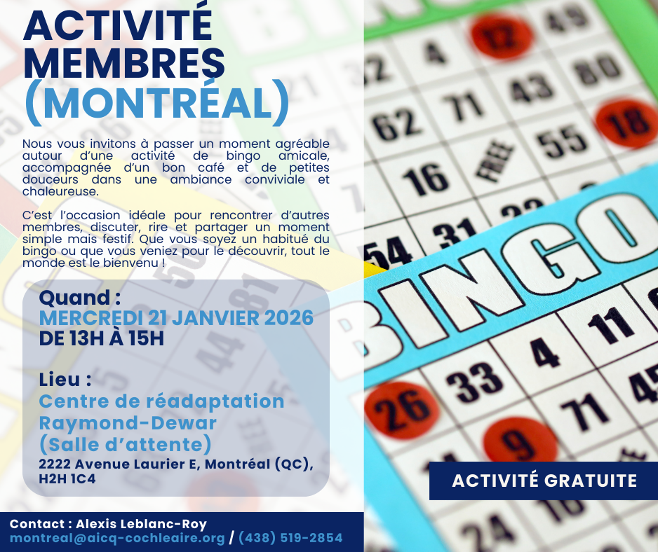 Bingo des membres (Montréal)