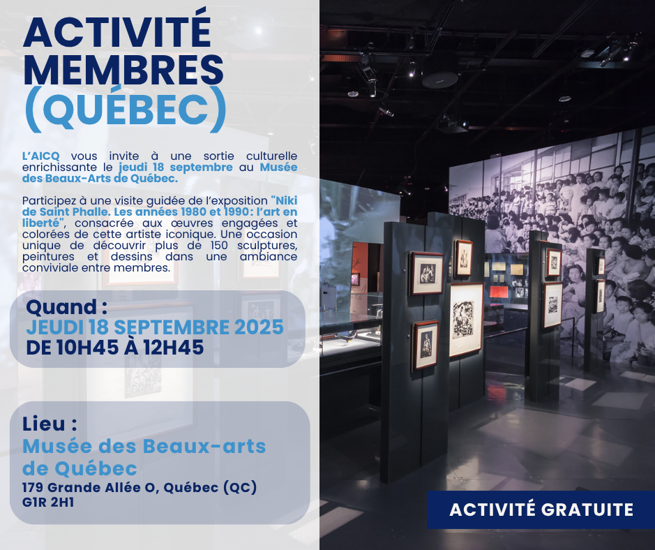 Visite guidée Musée des Beaux-Arts de Québec