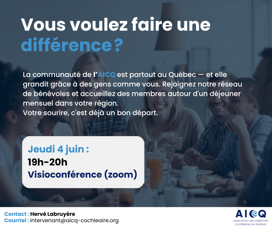 Table de discussion — Bénévoles AICQ