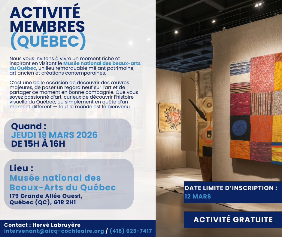 Visite guidée du Musée des Beaux-Arts (Québec)
