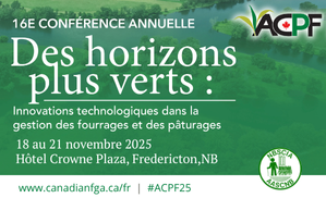 Congrès annuel de l'Association canadienne pour les plantes fourragères