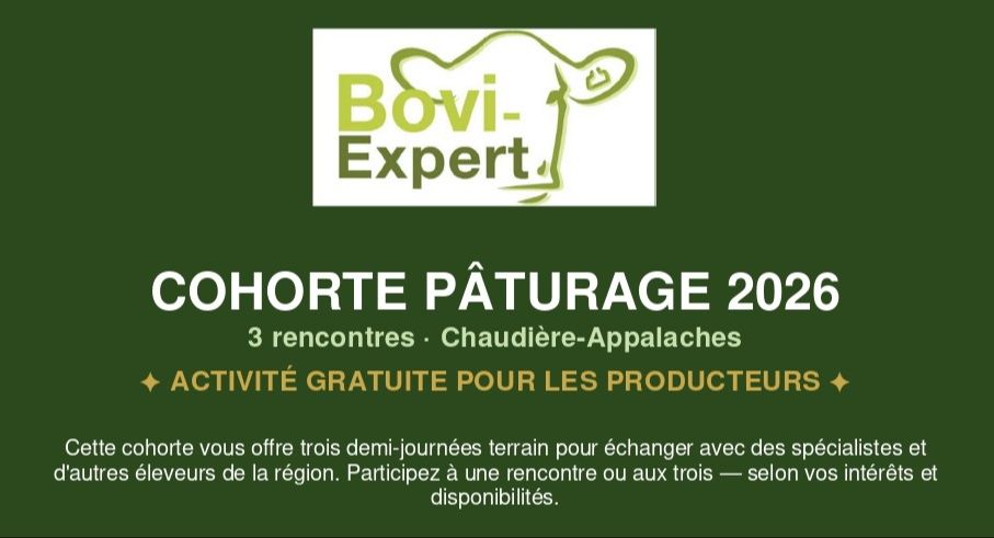 Cohorte pâturage 2026 (3 rencontres)