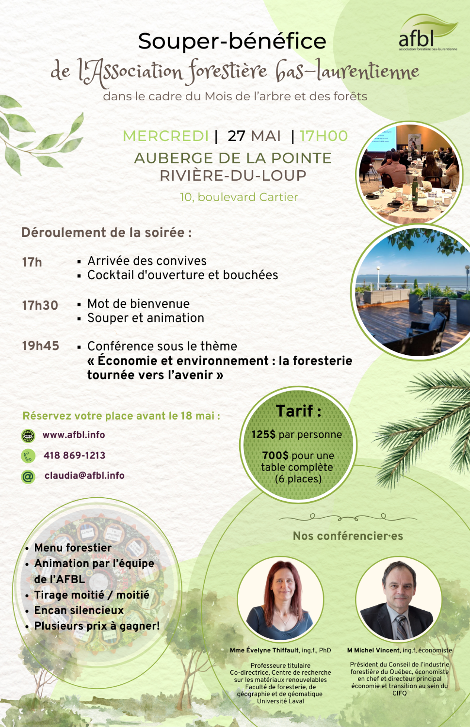 Souper-bénéfice de l'AFBL - 2026