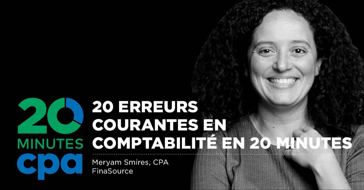 Webinaire 20 minutes CPA - 20 erreurs courantes en comptabilité