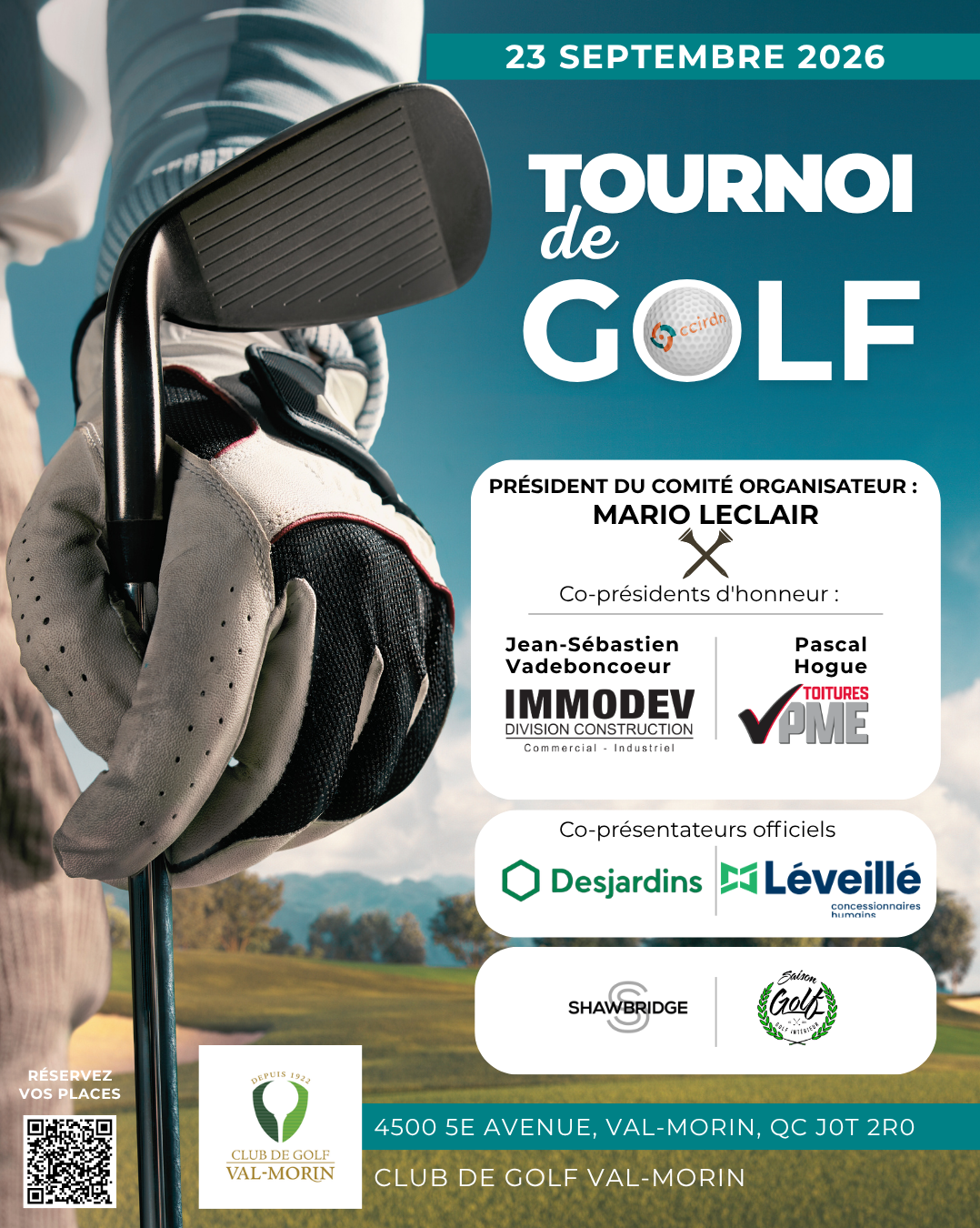 Tournoi de golf 2026