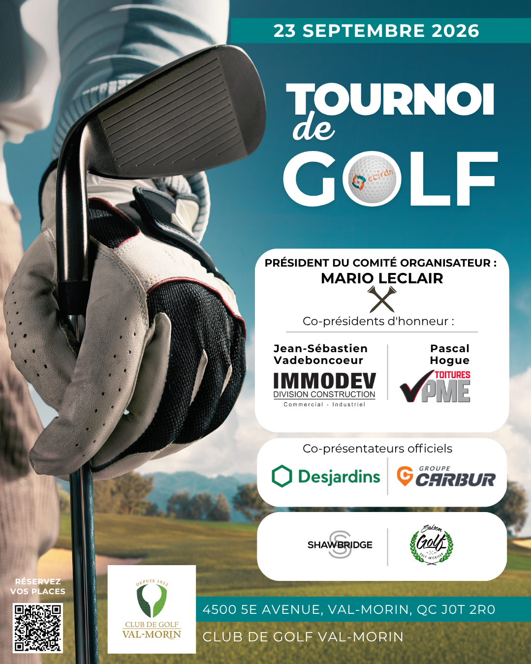 Tournoi de golf 2026