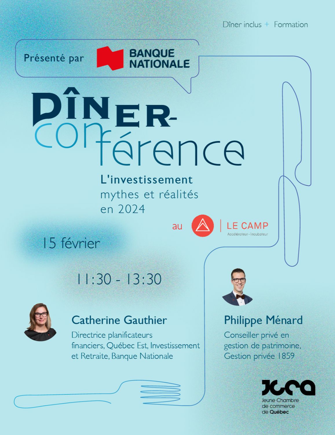 Dîner-conférence - L'investissement - mythes et réalités en 2024