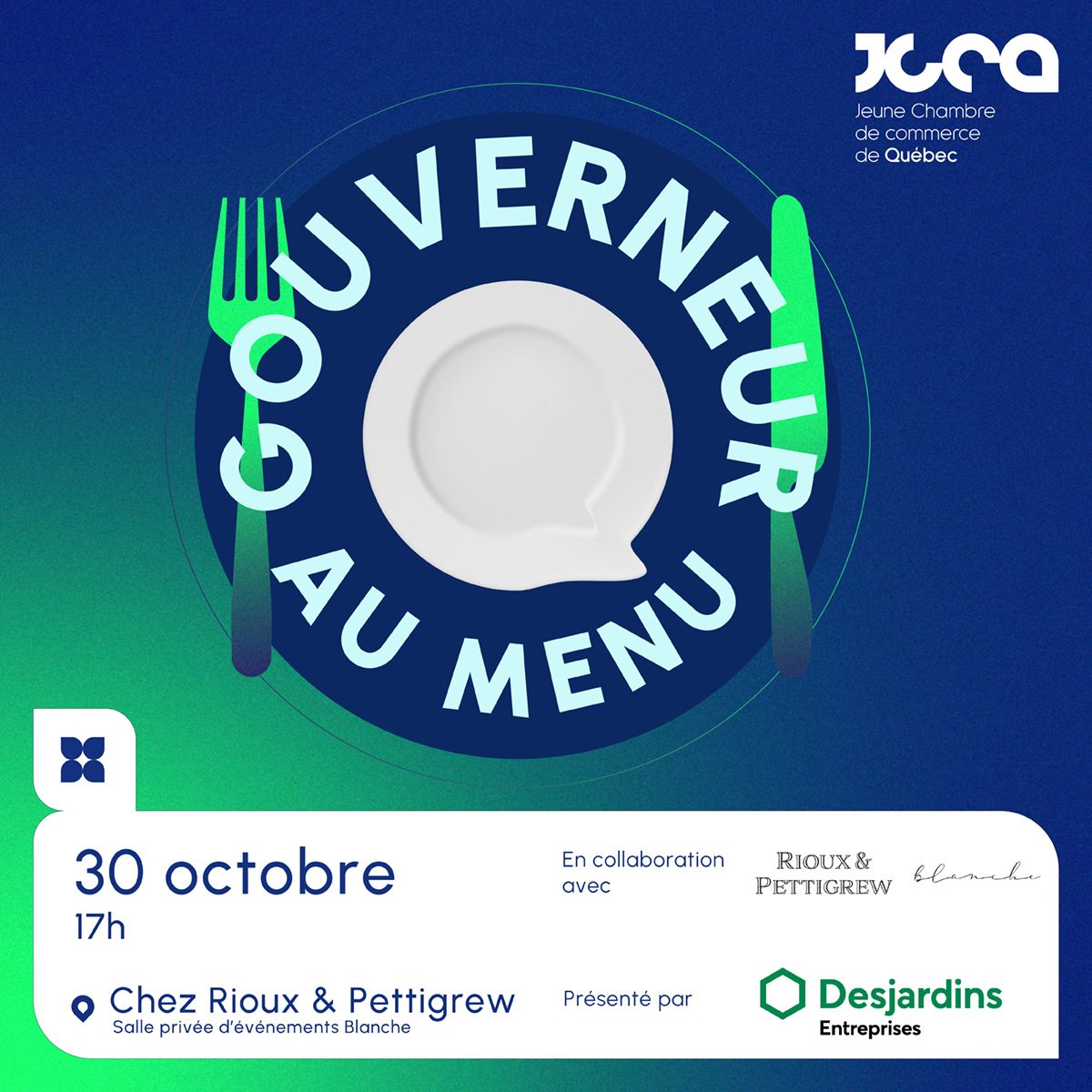 Gouverneur au menu