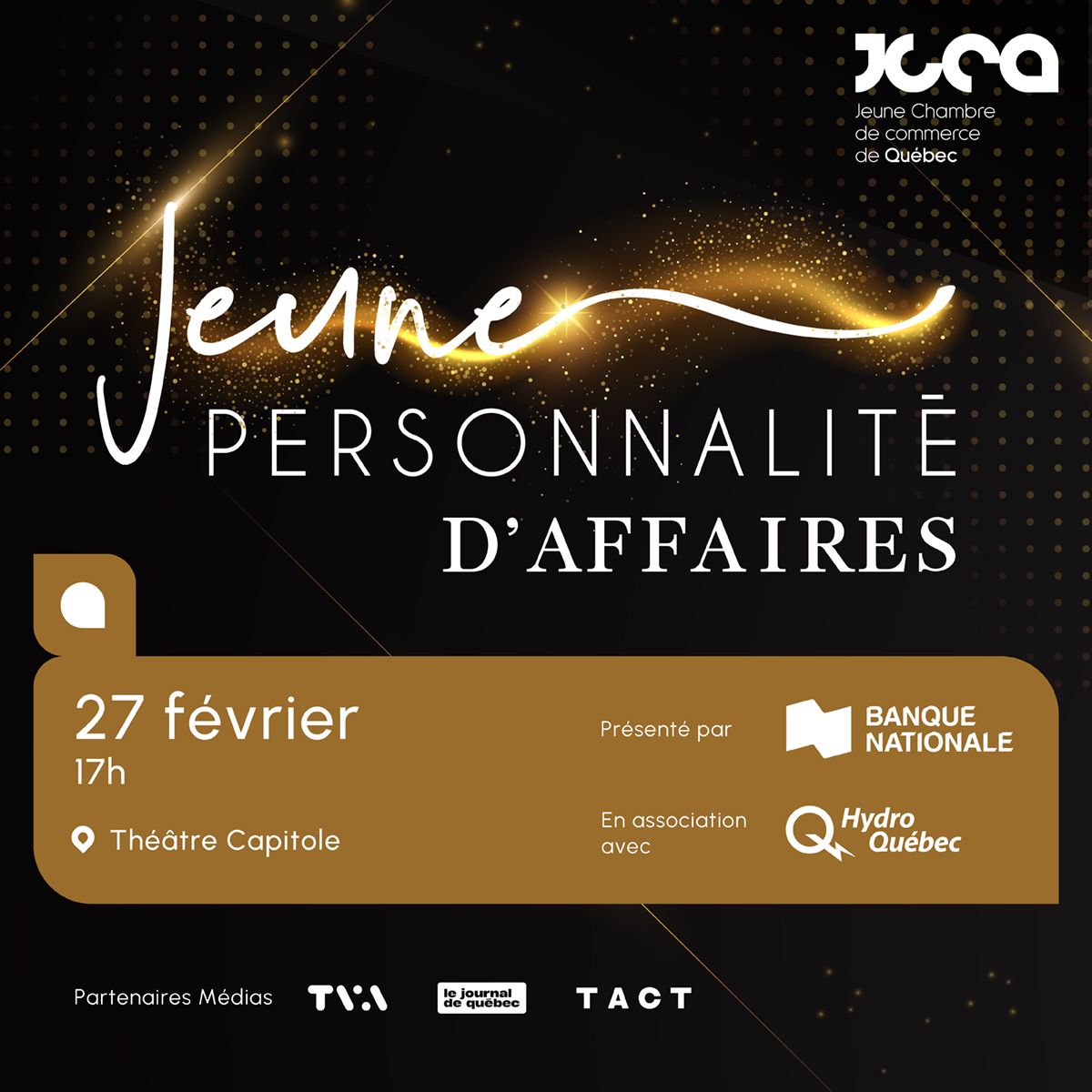 Gala Jeune Personnalité d'Affaires Banque Nationale - 33e édition