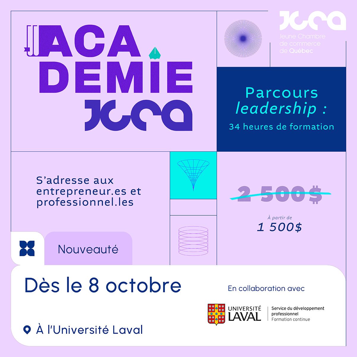 Académie JCCQ - Parcours leadership en collaboration avec l’Université Laval