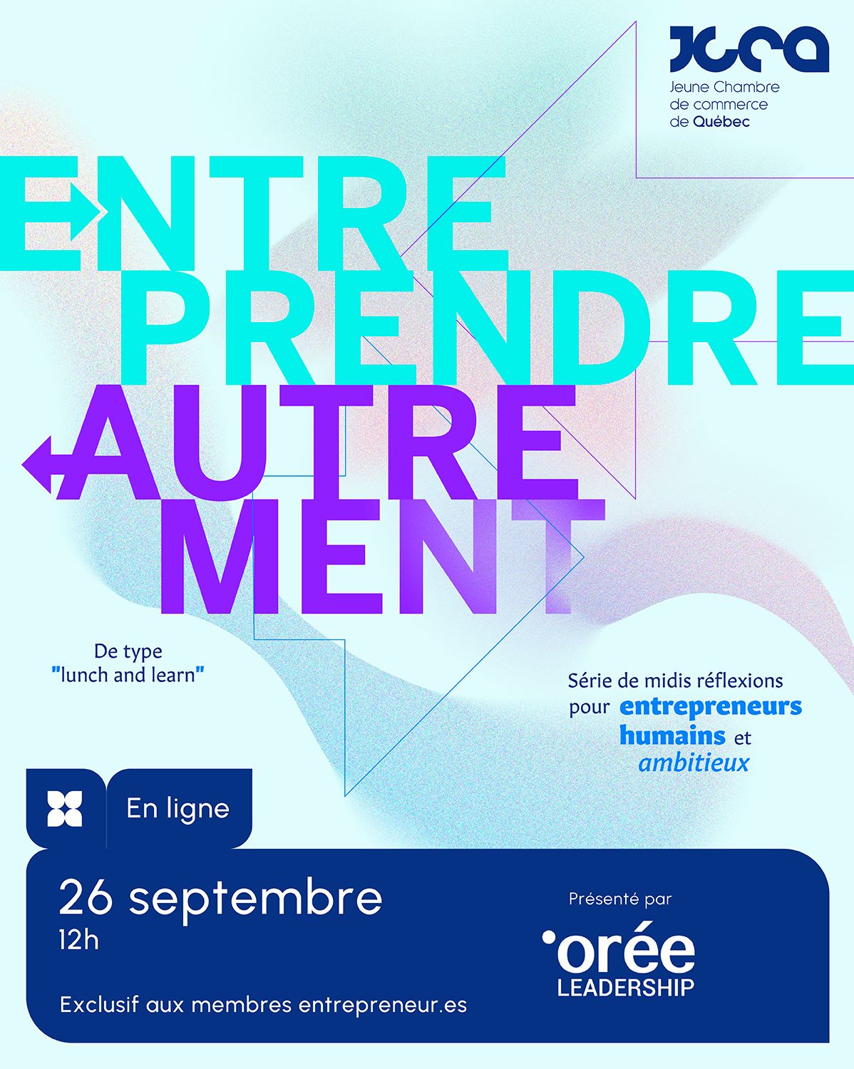 Entreprendre Autrement – Série de midis réflexions pour entrepreneurs humains et ambitieux