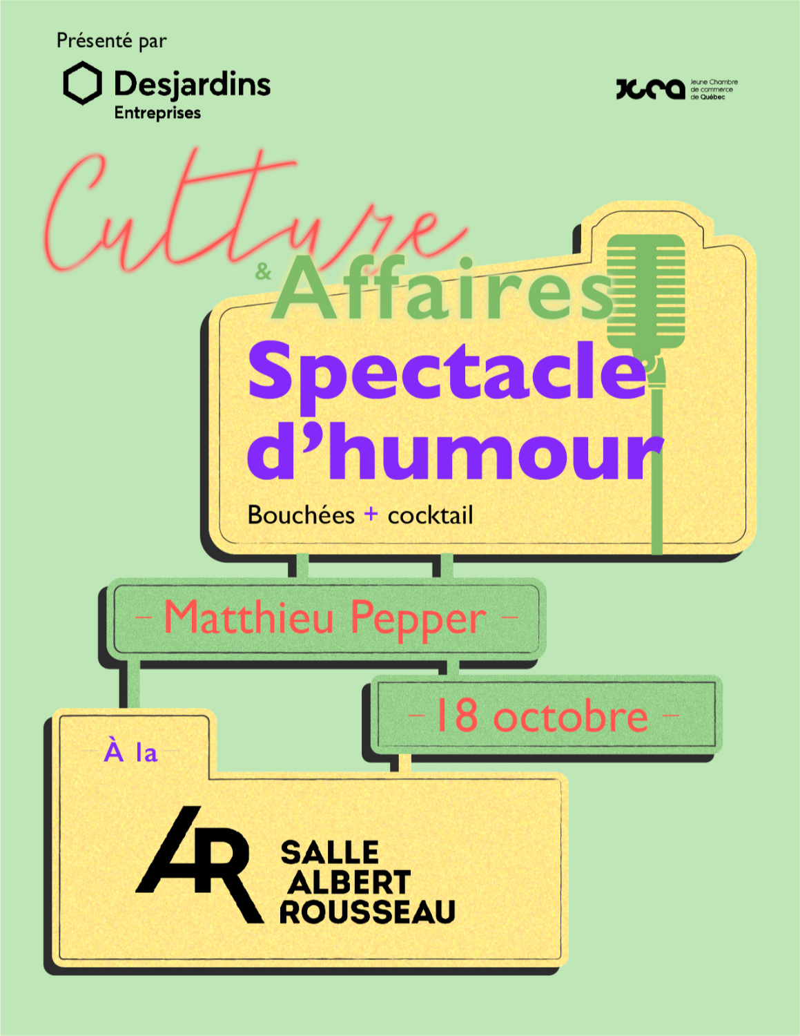 Culture & Affaires  à la Salle Albert-Rousseau