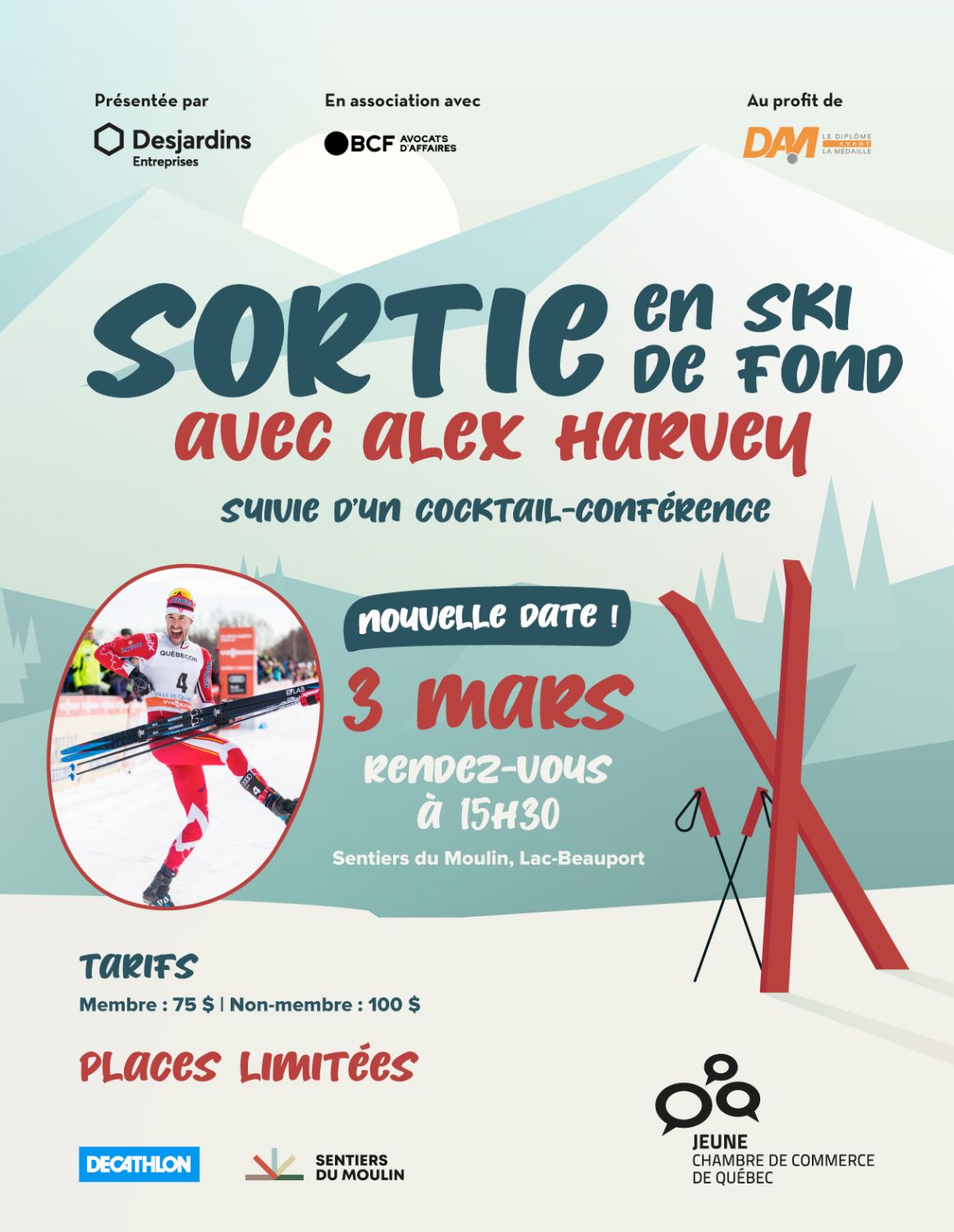Sortie en ski de fond avec Alex Harvey