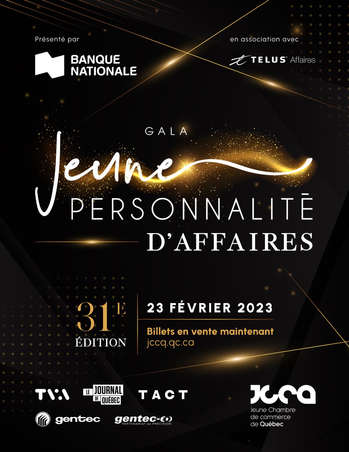 Gala Jeune Personnalité d'Affaires Banque Nationale - 31e édition